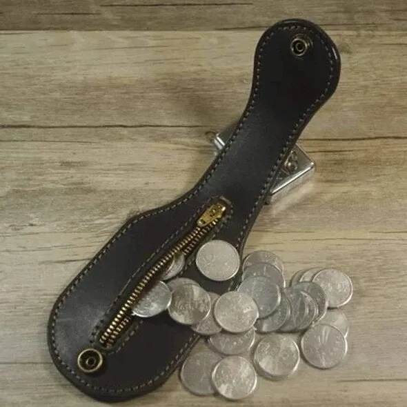 Men Genuine Leather Multi-Tool EDC Bag Coin Purse Outdoor Wallets Waist