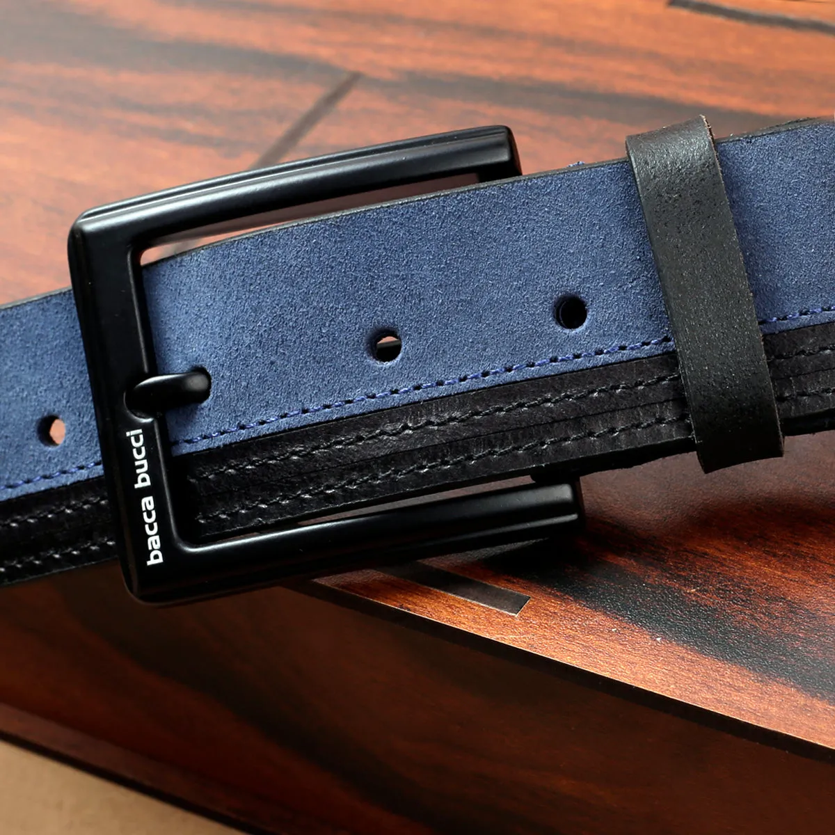 Men's Classic Dress belt with Genuine Suede leather & soft Leather Wallet combo Gift Set for men