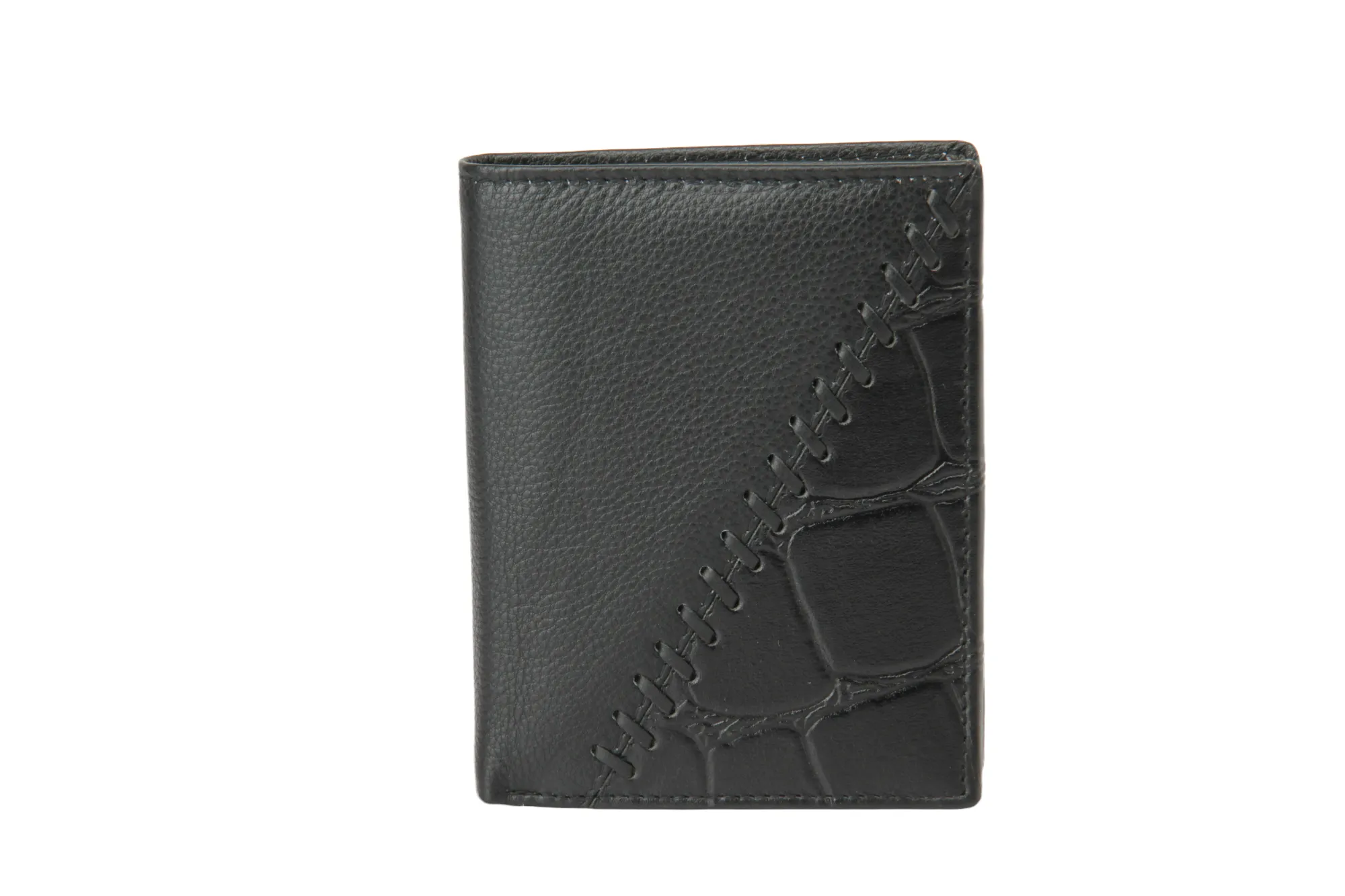 Mens Leather Wallet 92940 (BLACK)