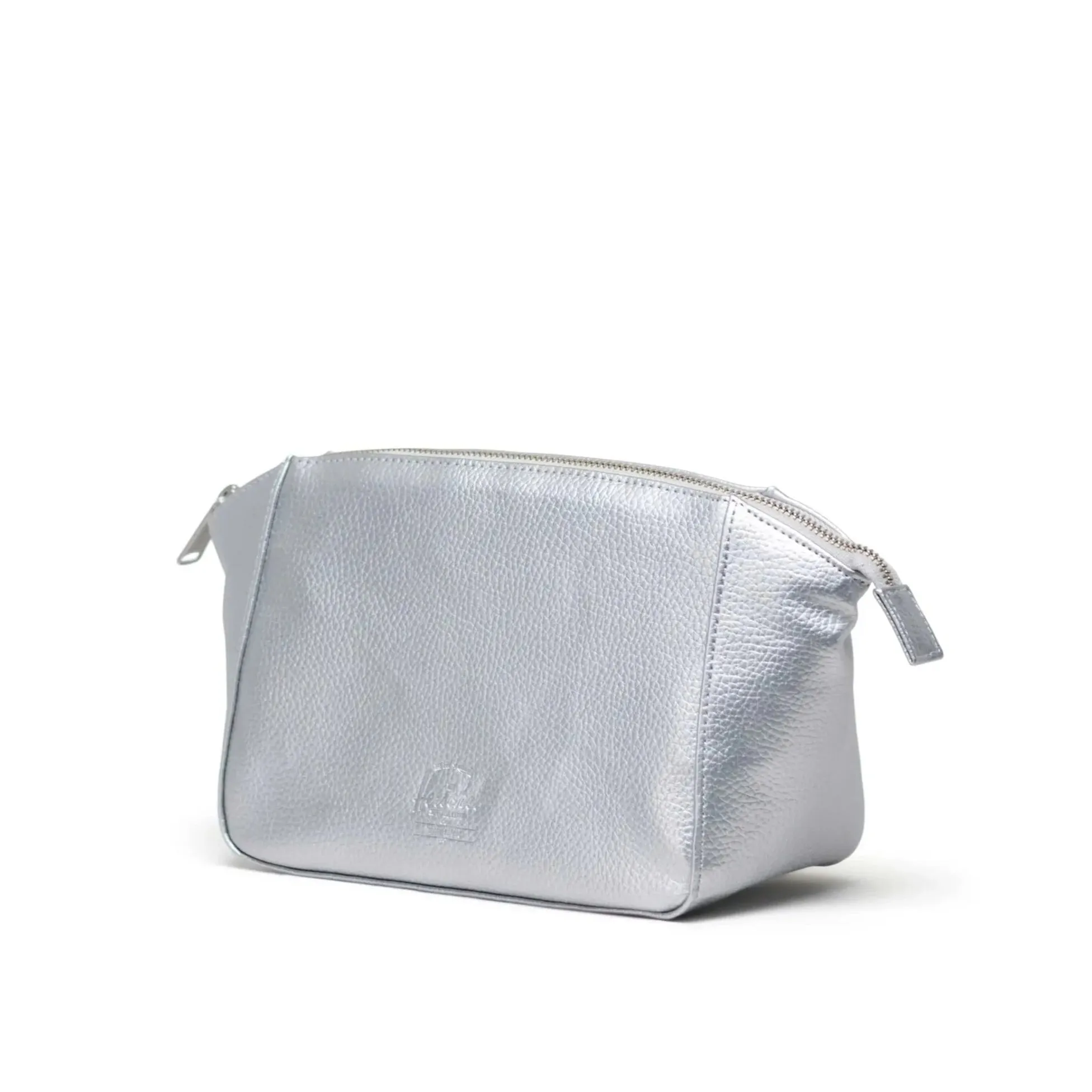 Milan Toiletry Bag (Silver Vegan Leather)