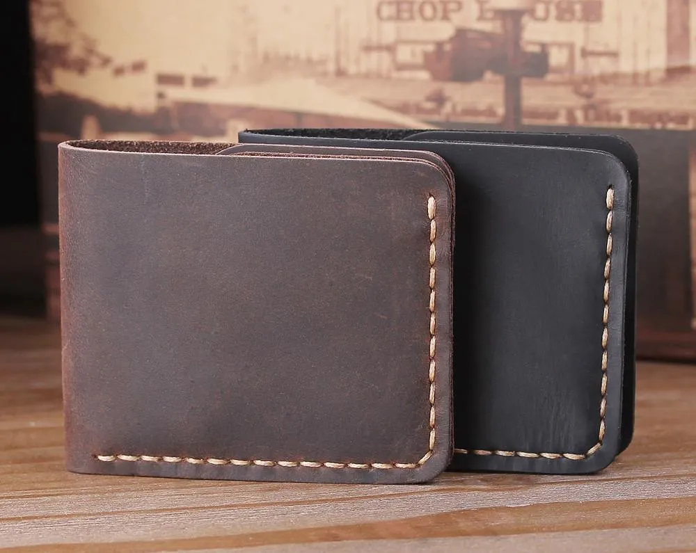 Minimalist Front Pocket Leather Card Holder