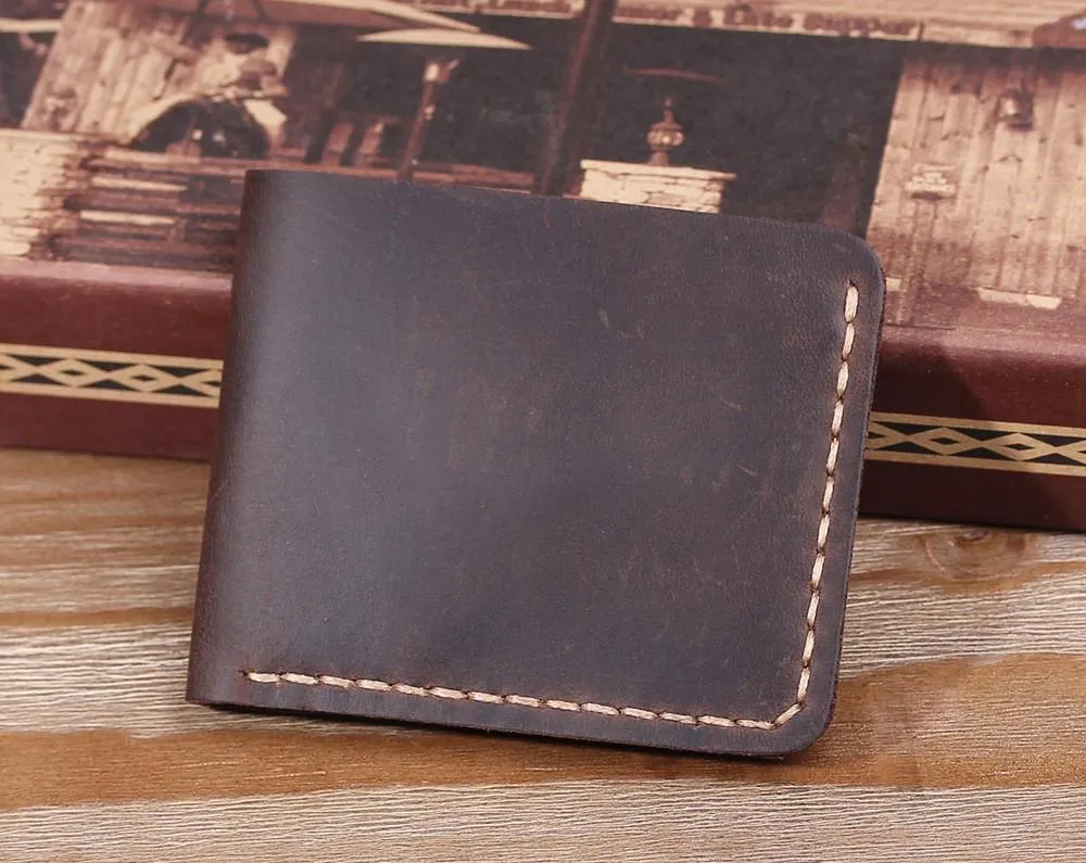 Minimalist Front Pocket Leather Card Holder