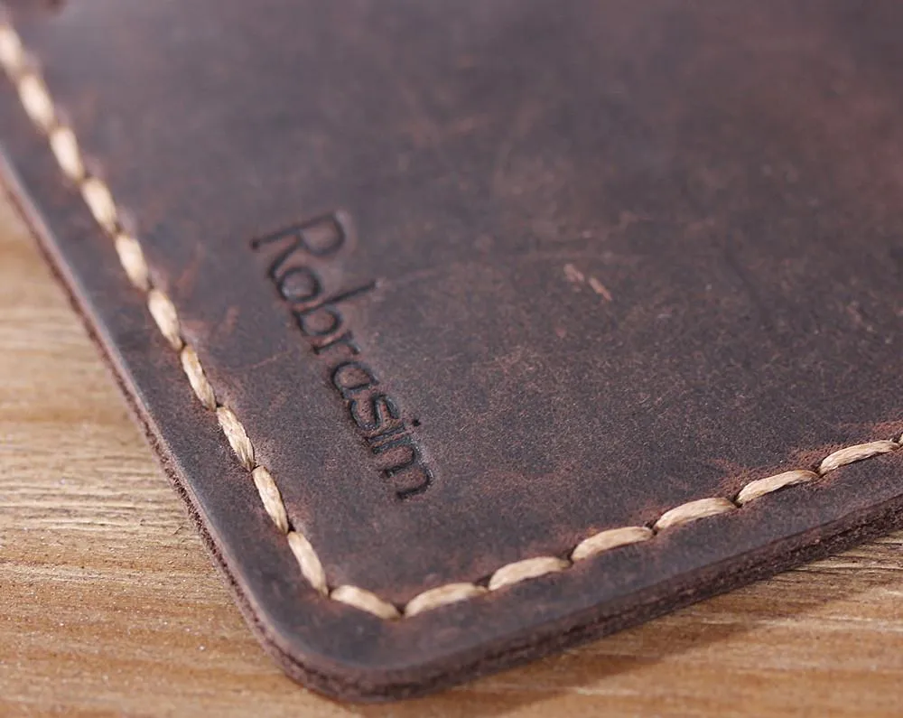 Minimalist Front Pocket Leather Card Holder