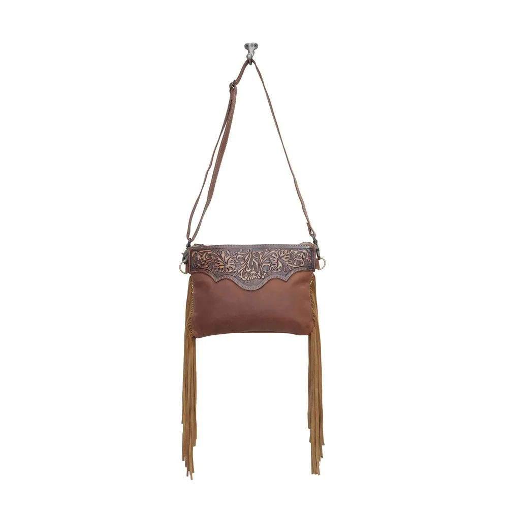 Mocha Dash Fringe Crossbody