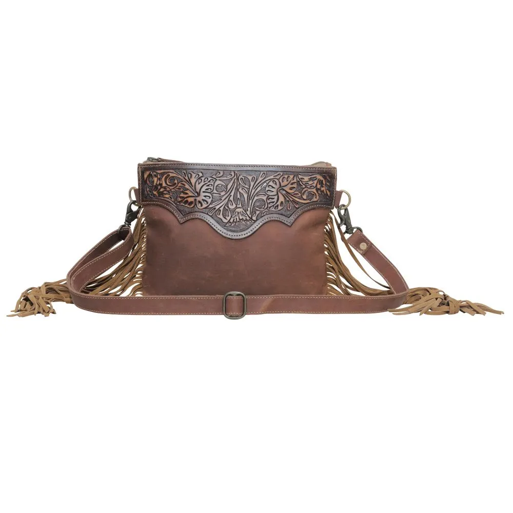 Mocha Dash Fringe Crossbody