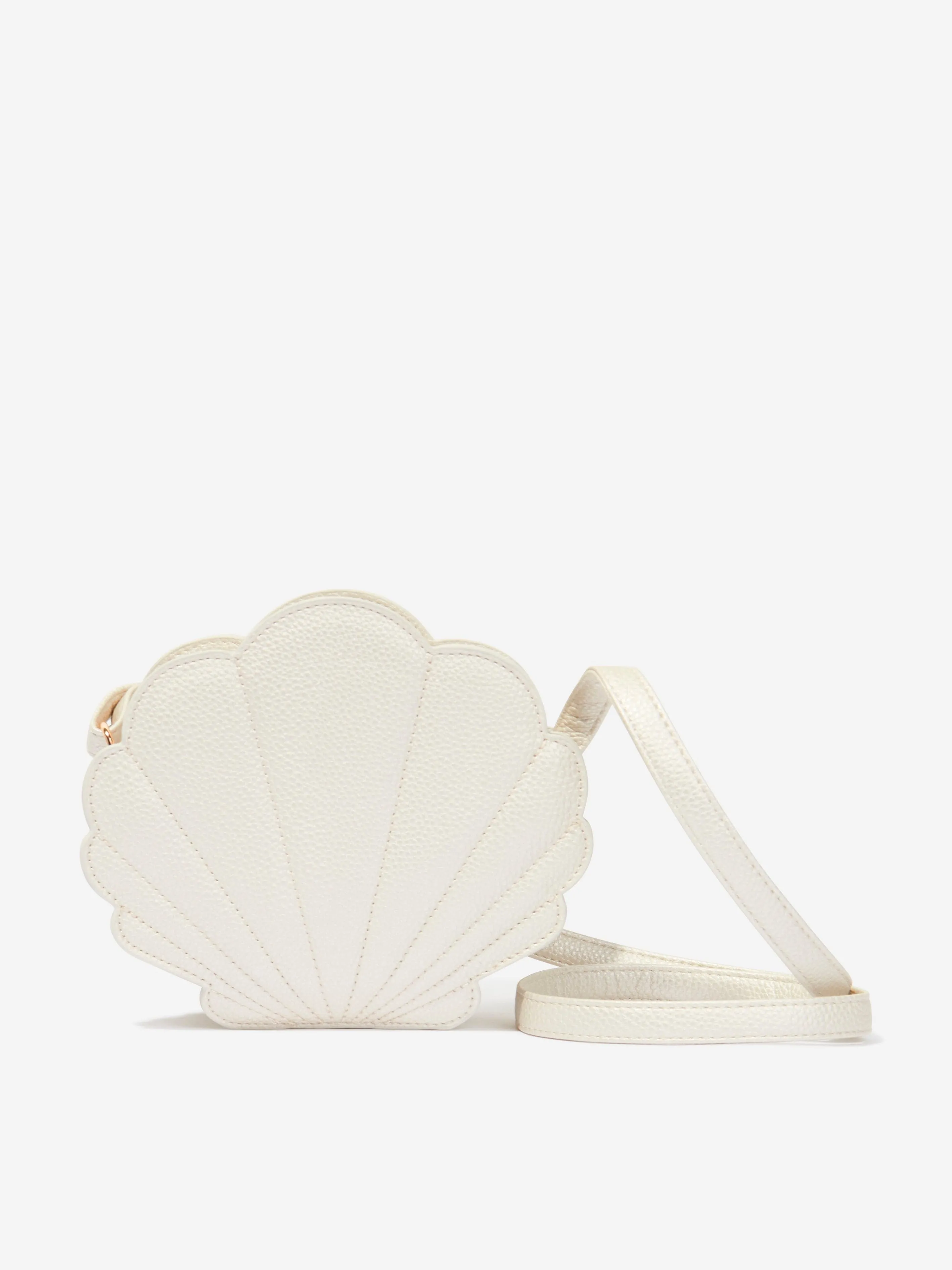 Molo Girls Shell Crossbody Bag in White (19 cm)