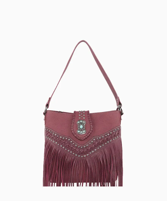 Montana West Fringe Concho Studs Concealed Carry Hobo