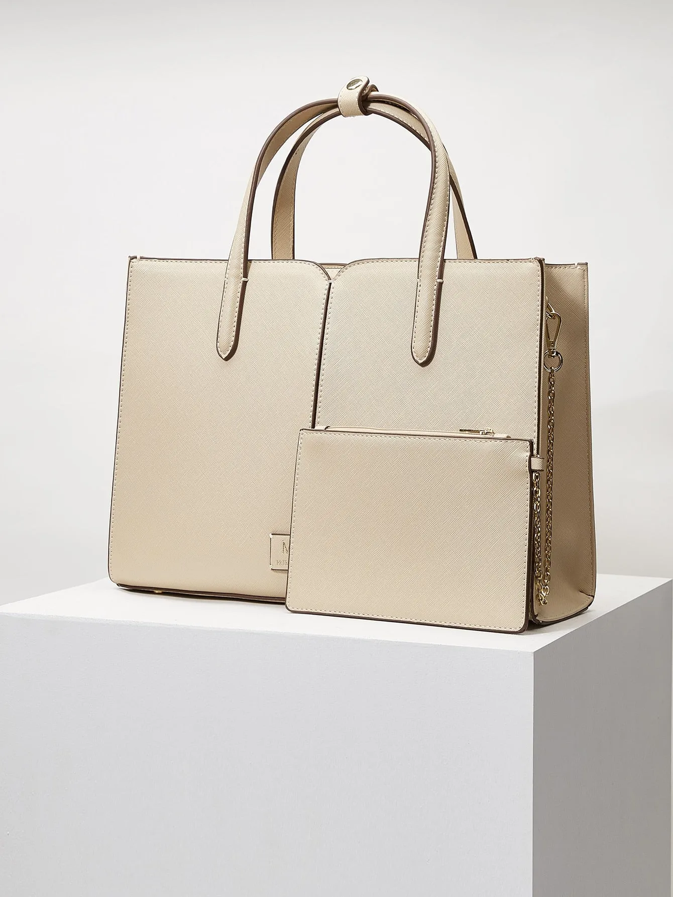 MOTF PREMIUM MINIMALIST TOTE BAG WITH CLUTCH BAG