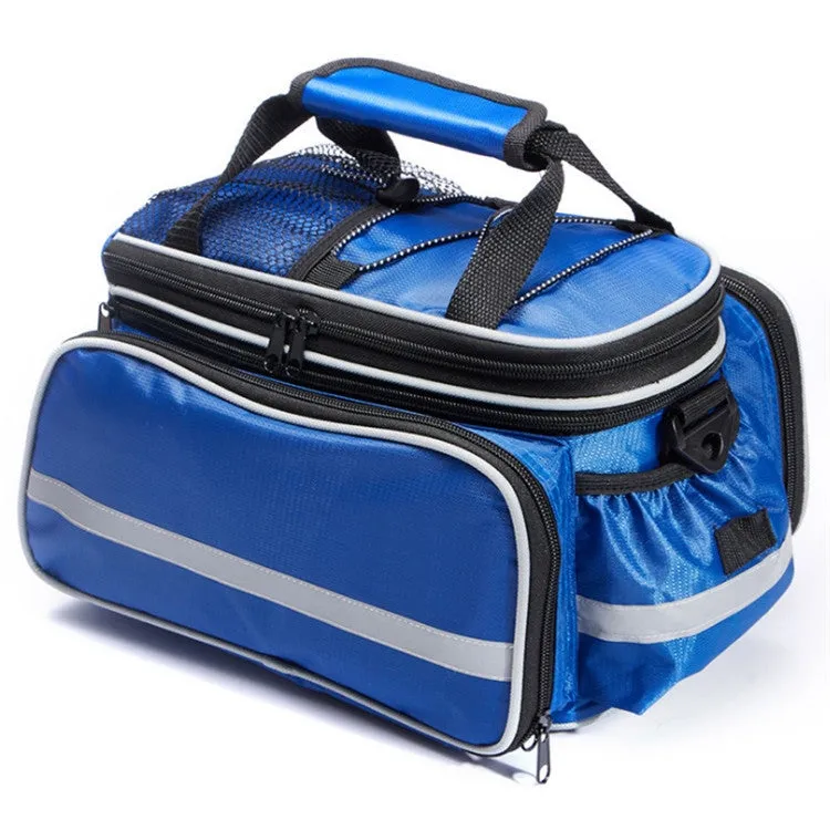 Mountain Bike Rear Shelf Bag Riding Bag Long And Short Distance Waterproof Pack(Blue)