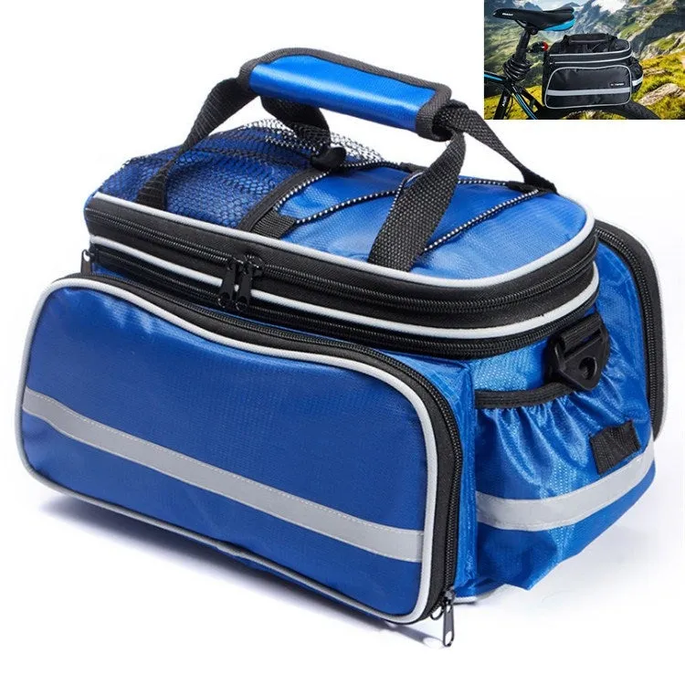 Mountain Bike Rear Shelf Bag Riding Bag Long And Short Distance Waterproof Pack(Blue)