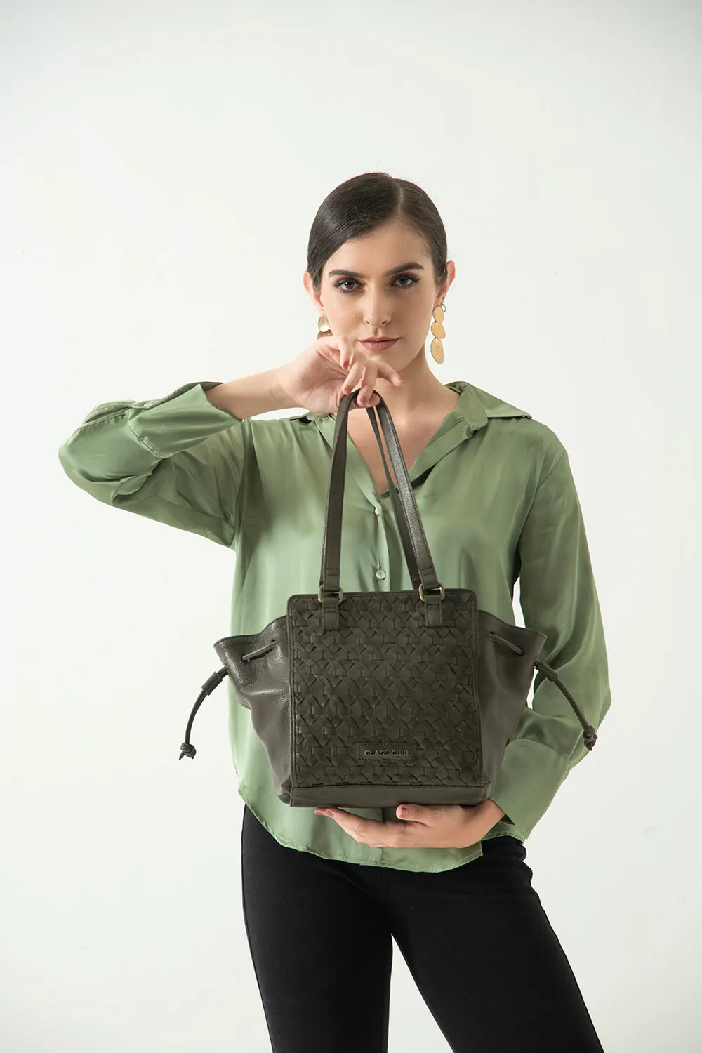 Nantes Cross Weave Hobo Bag