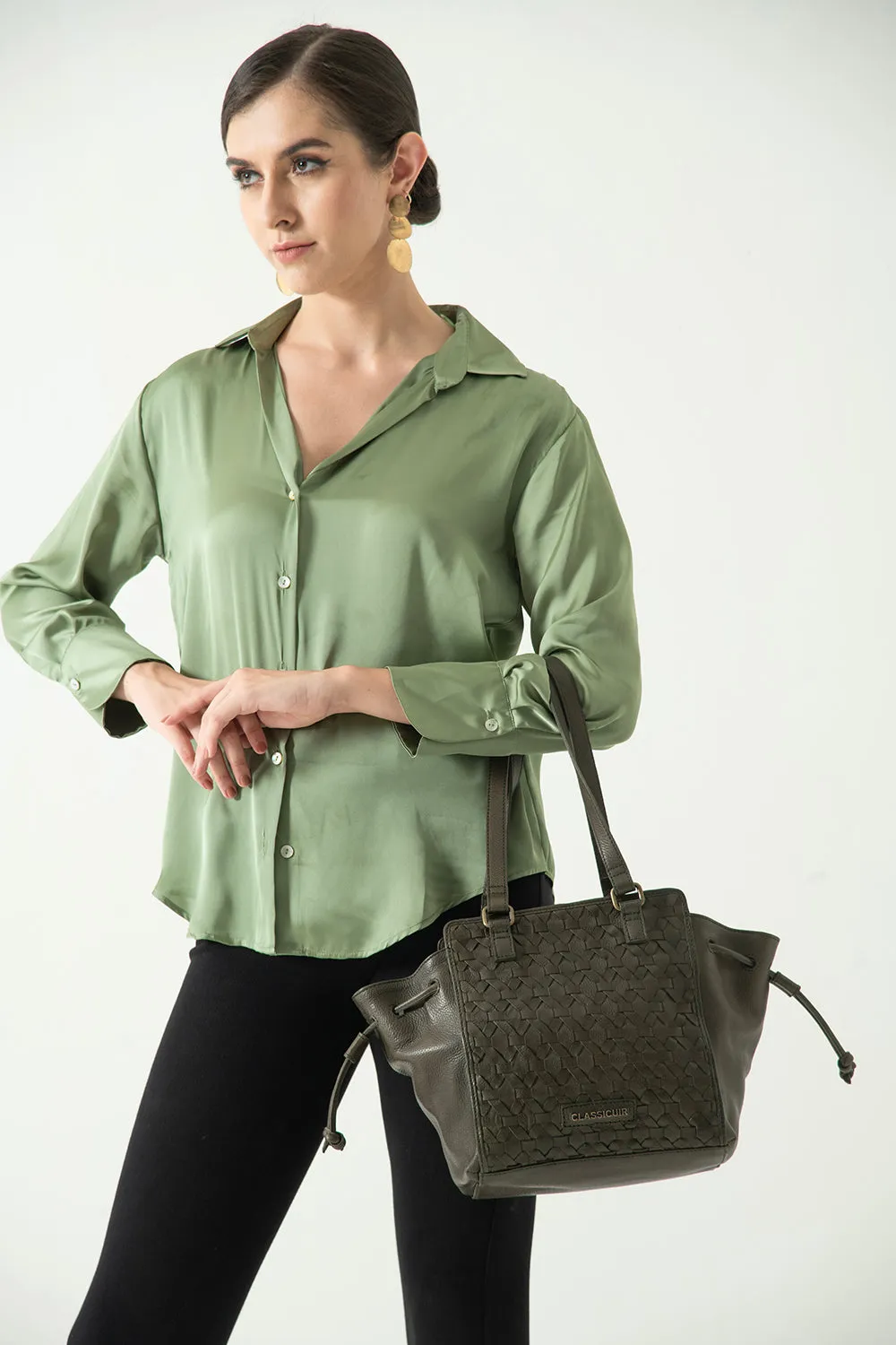 Nantes Cross Weave Hobo Bag