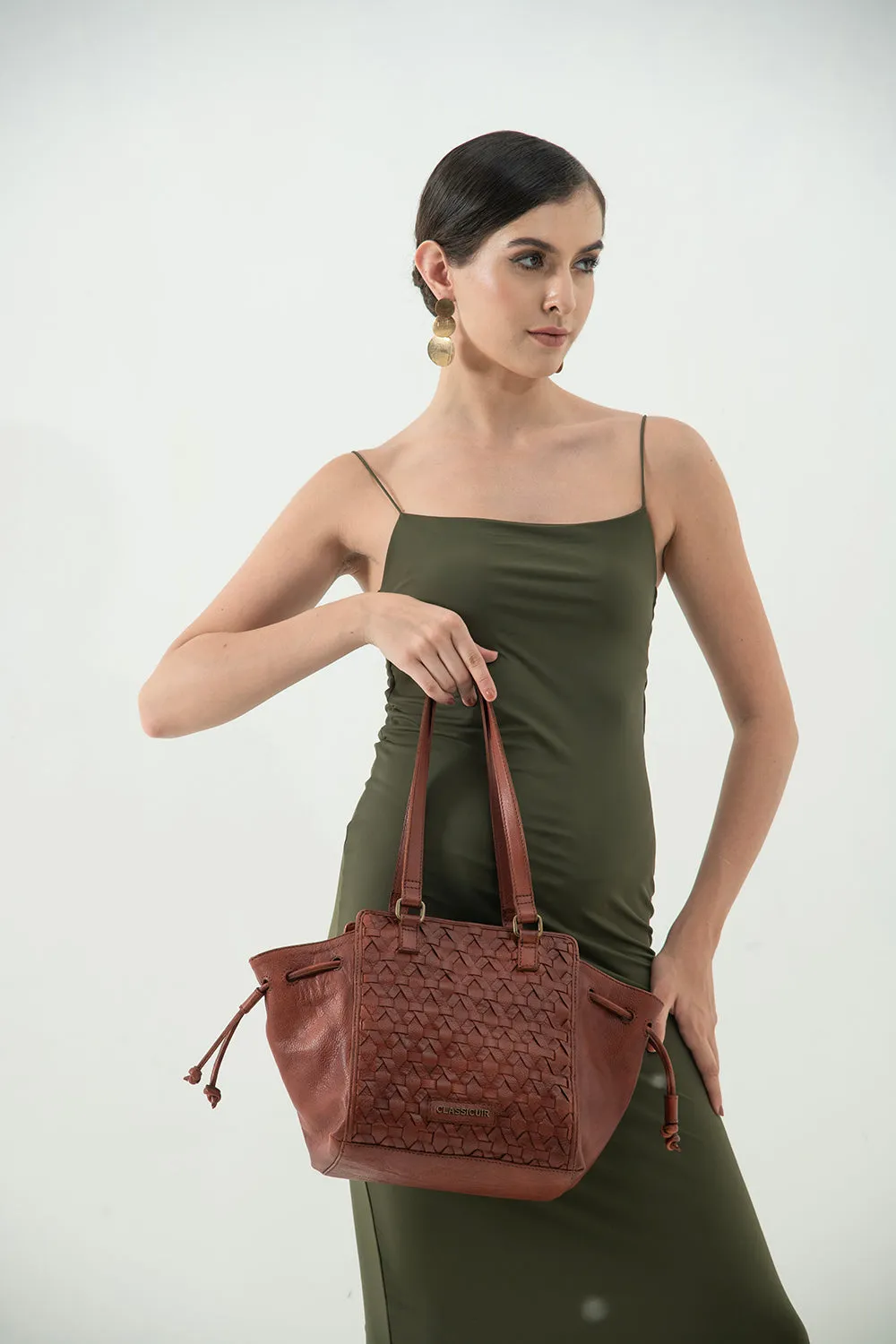 Nantes Cross Weave Hobo Bag