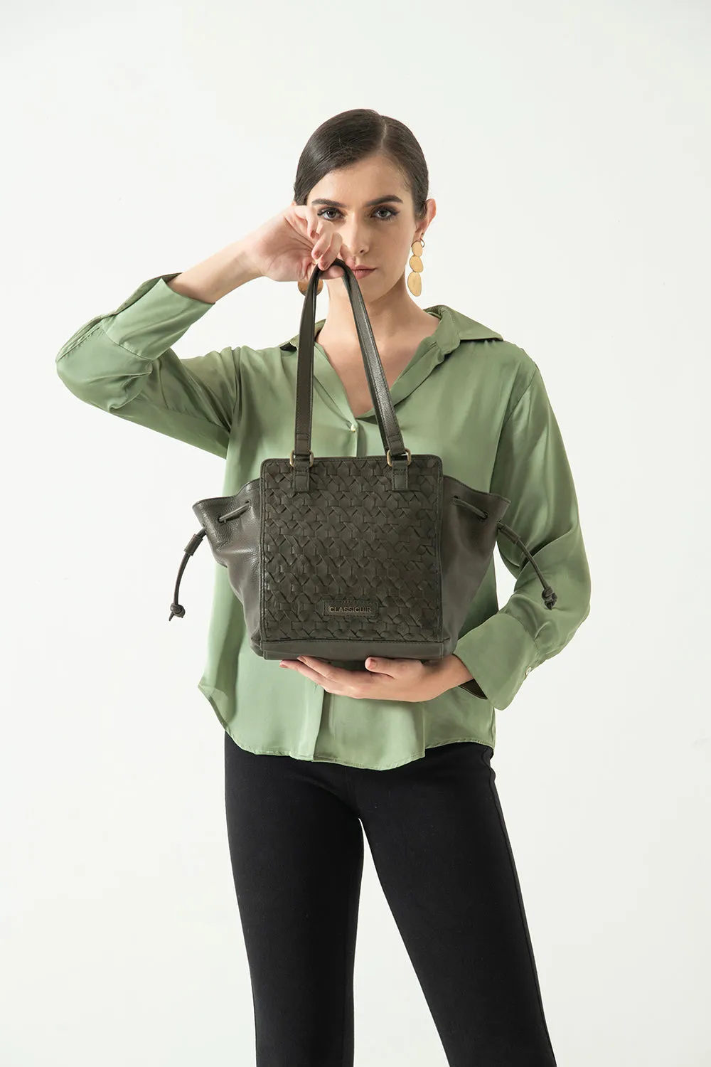 Nantes Cross Weave Hobo Bag