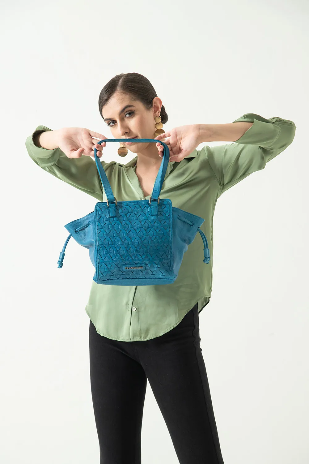 Nantes Cross Weave Hobo Bag