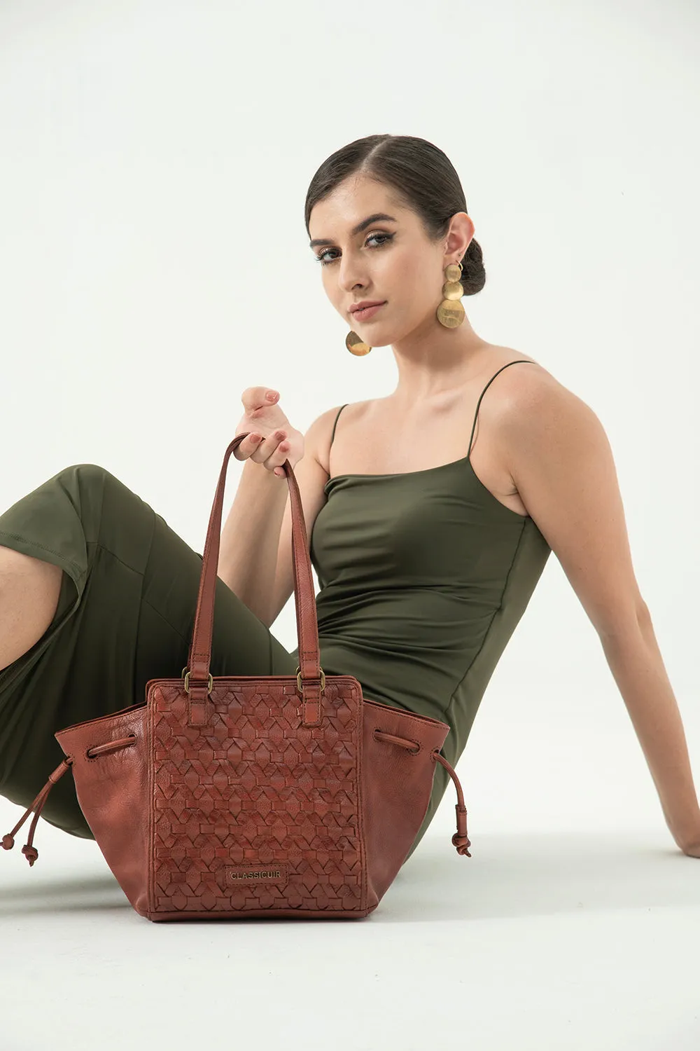 Nantes Cross Weave Hobo Bag