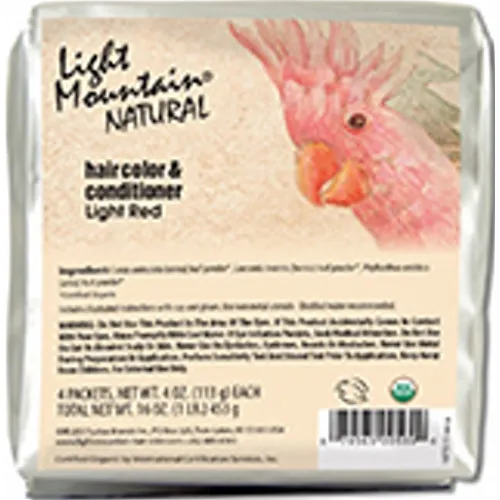 Natural Hair Color & Conditioner Light Red 16 Oz By Light Mountain