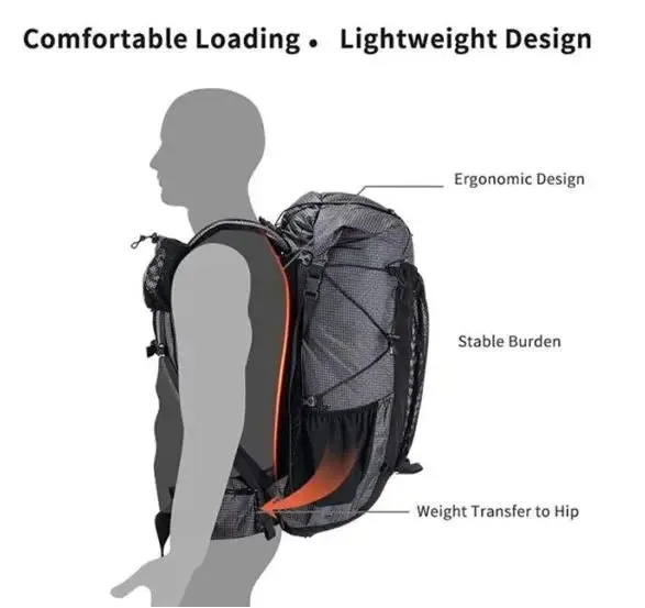 Naturehike Rock 60L 5L Hiking Backpack