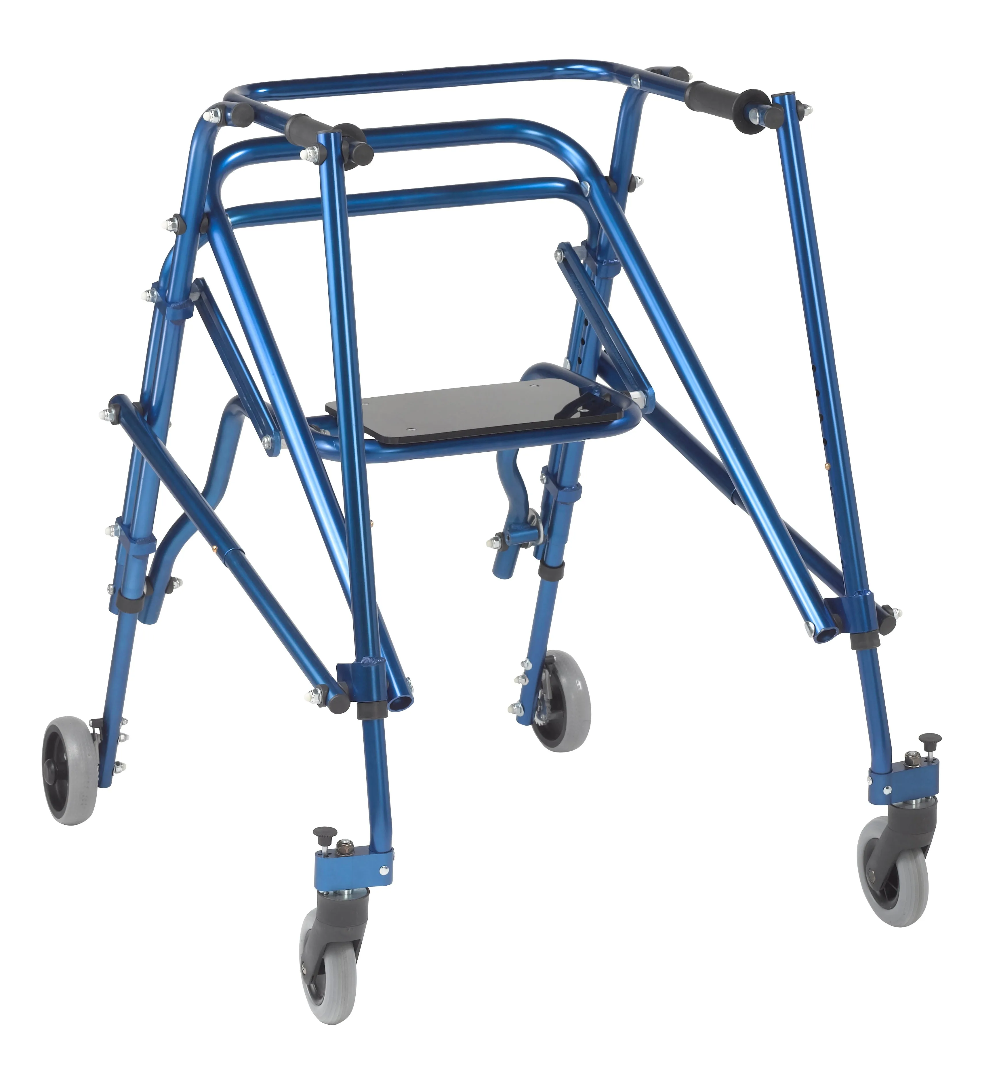 Nimbo 2G Lightweight Posterior Walker with Seat, Large, Knight Blue