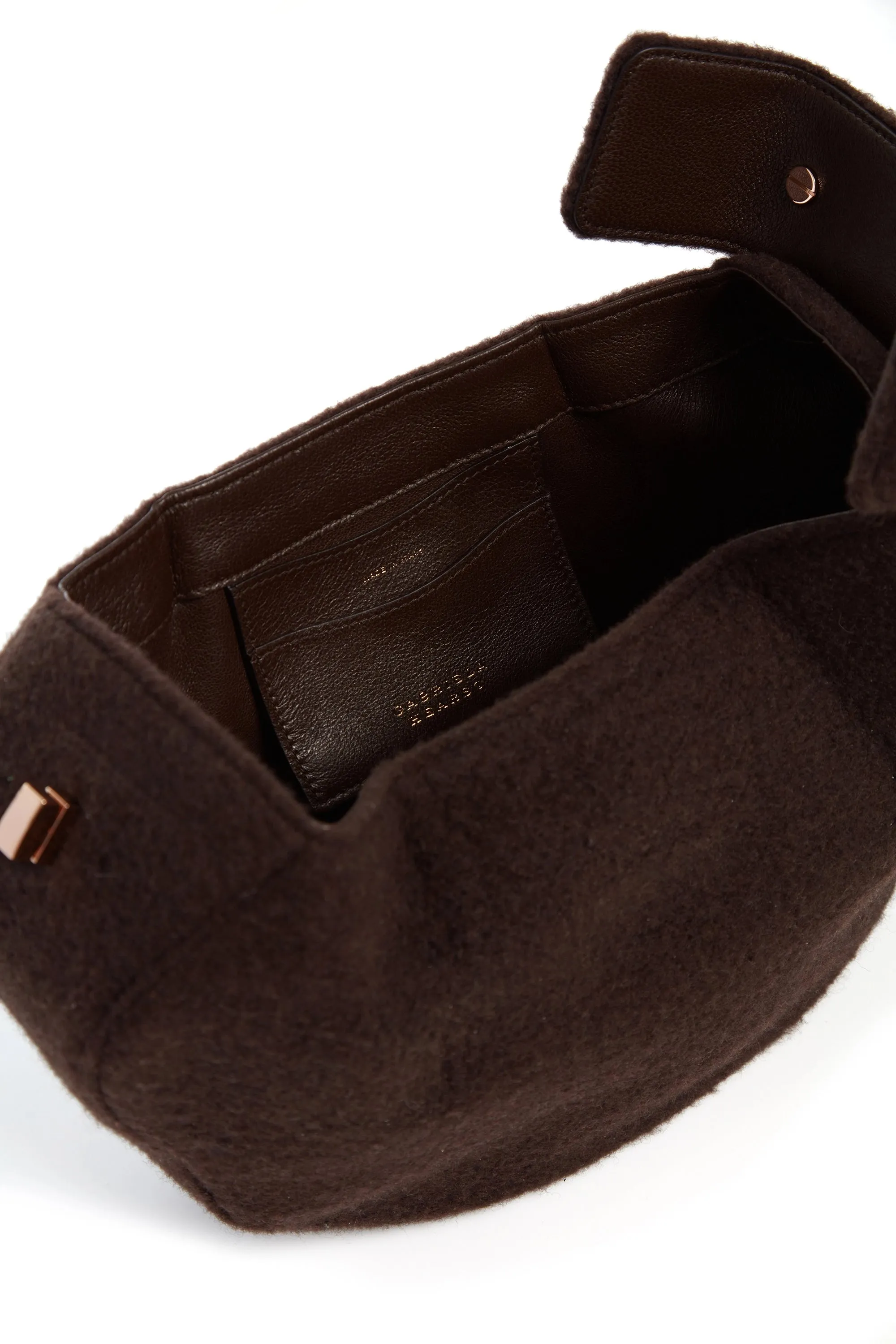 Nina Bag in Chocolate Cashmere Felt