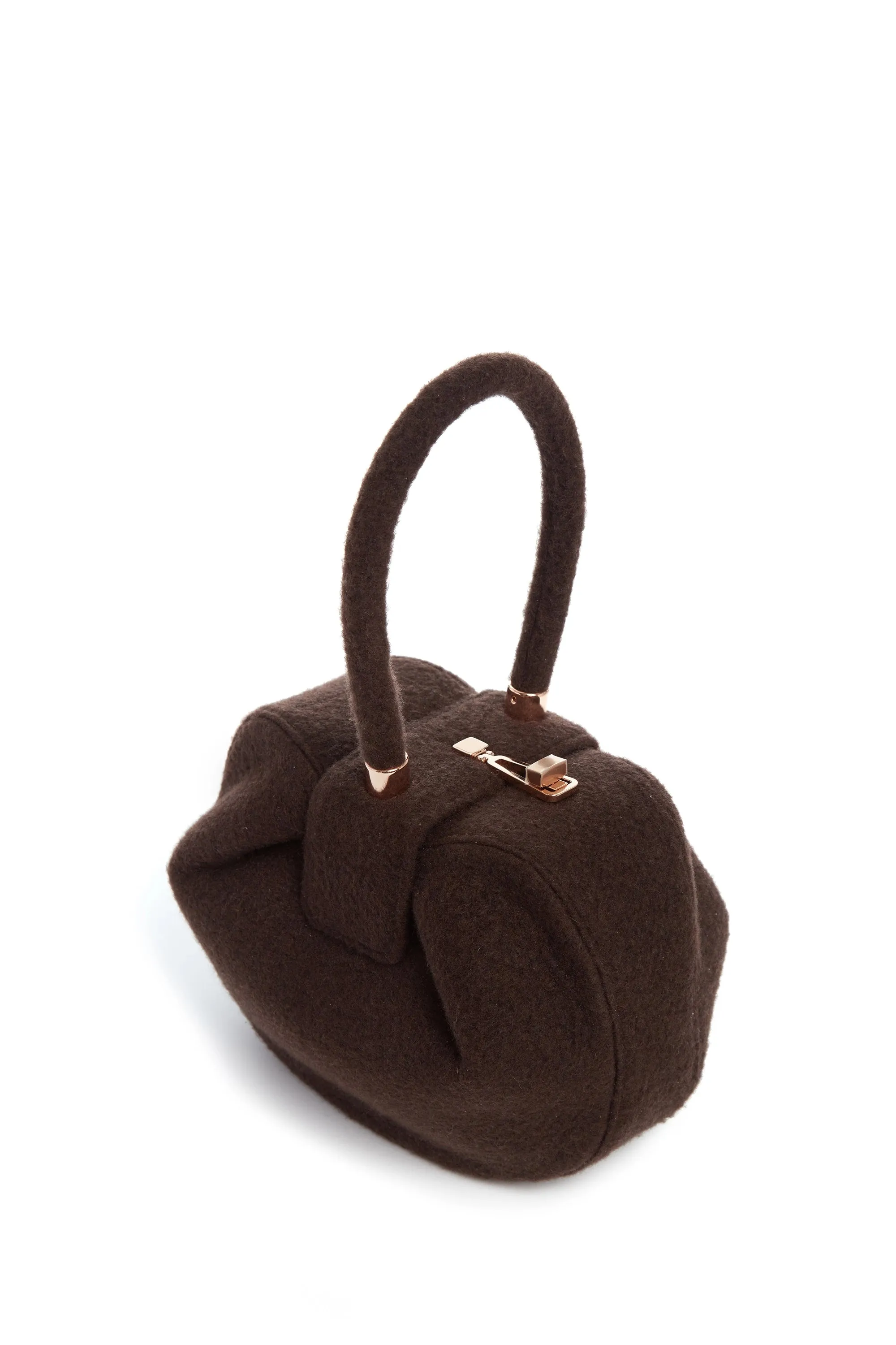 Nina Bag in Chocolate Cashmere Felt