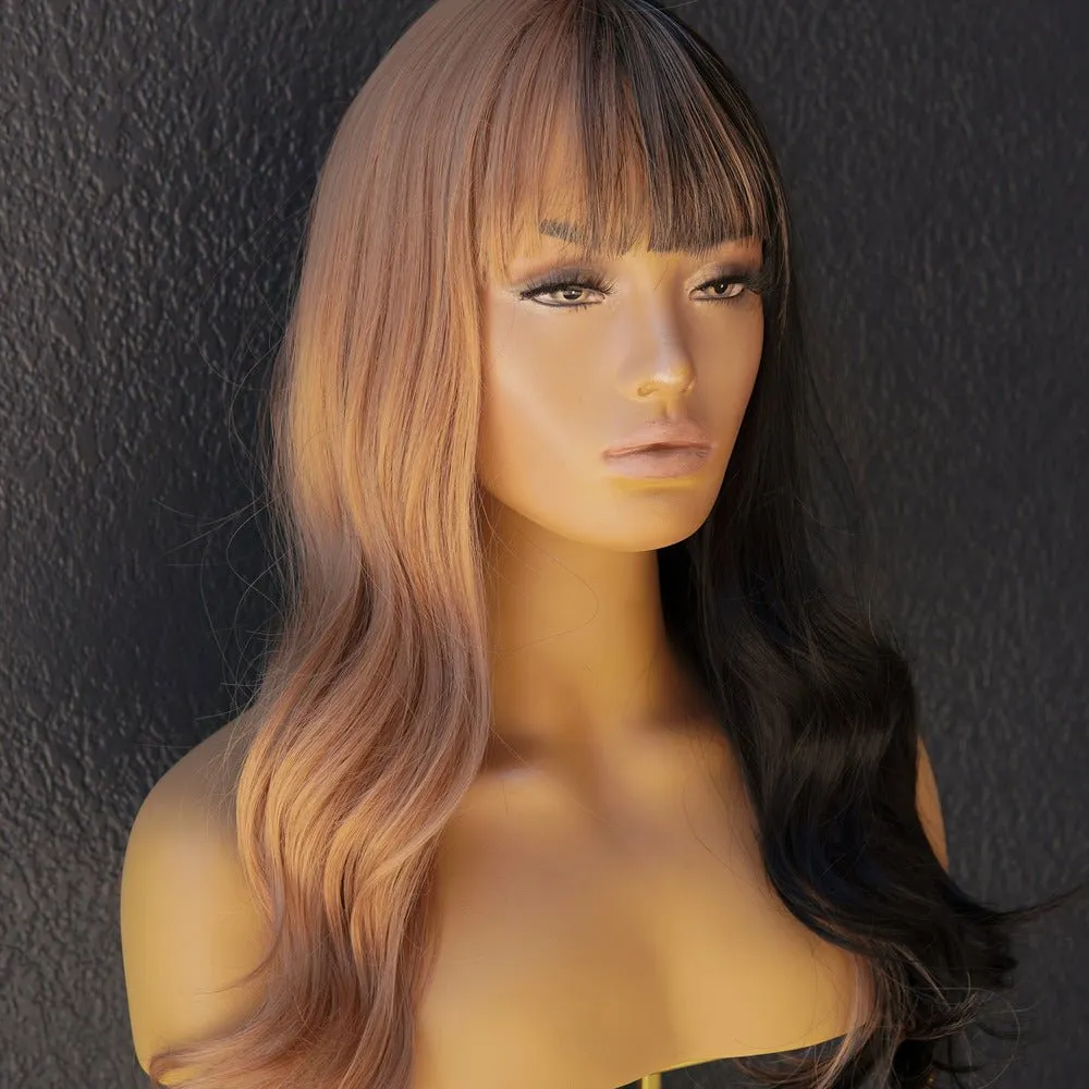 OLIVIA Two Tone Fringe Wig