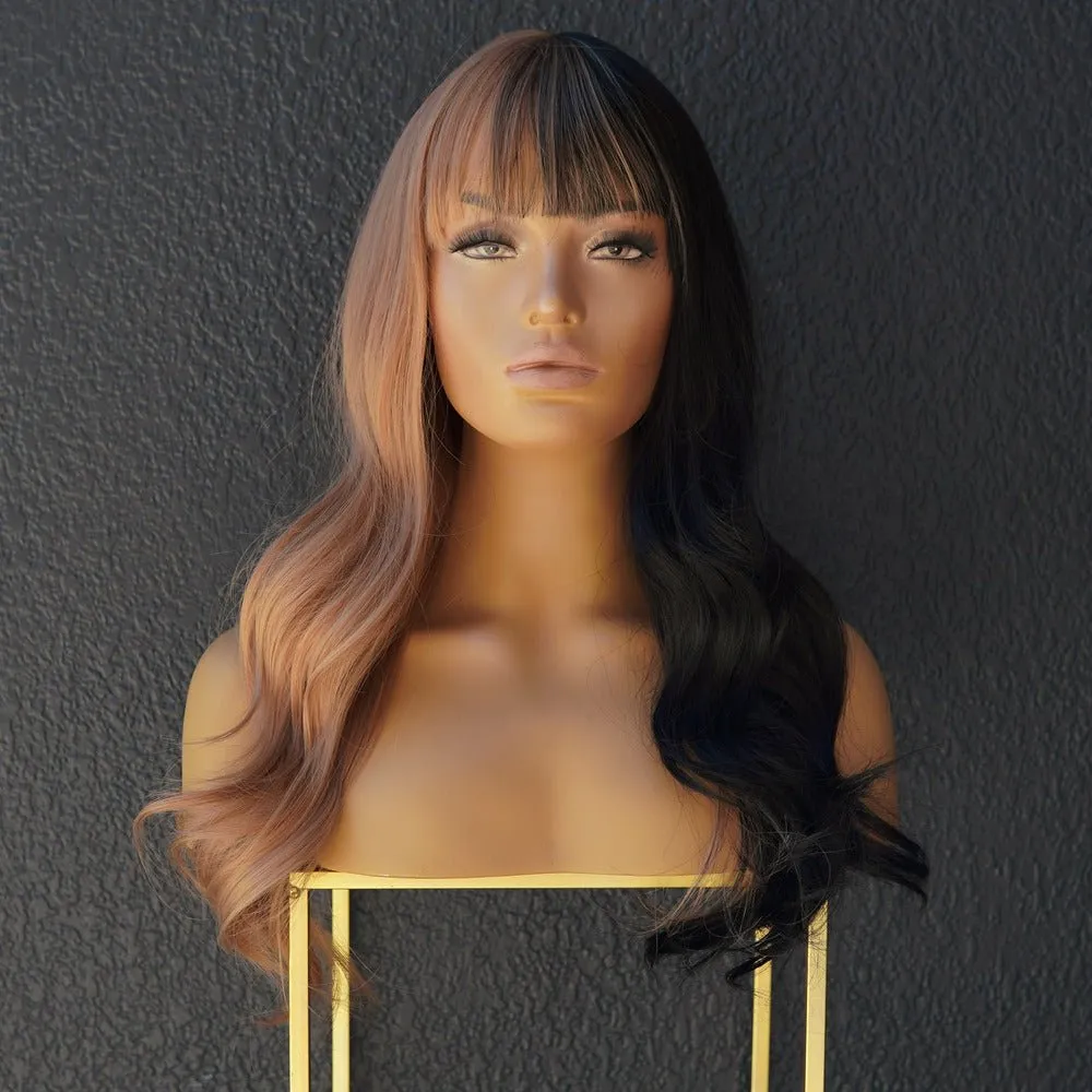 OLIVIA Two Tone Fringe Wig