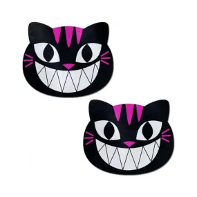 Pastease Black & Pink Cheshire Kitty Cat Pasties