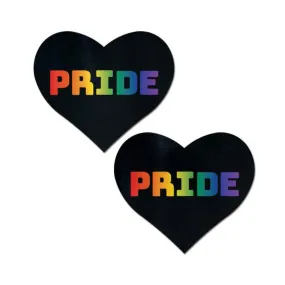 Pastease Rainbow Pride Black Hearts