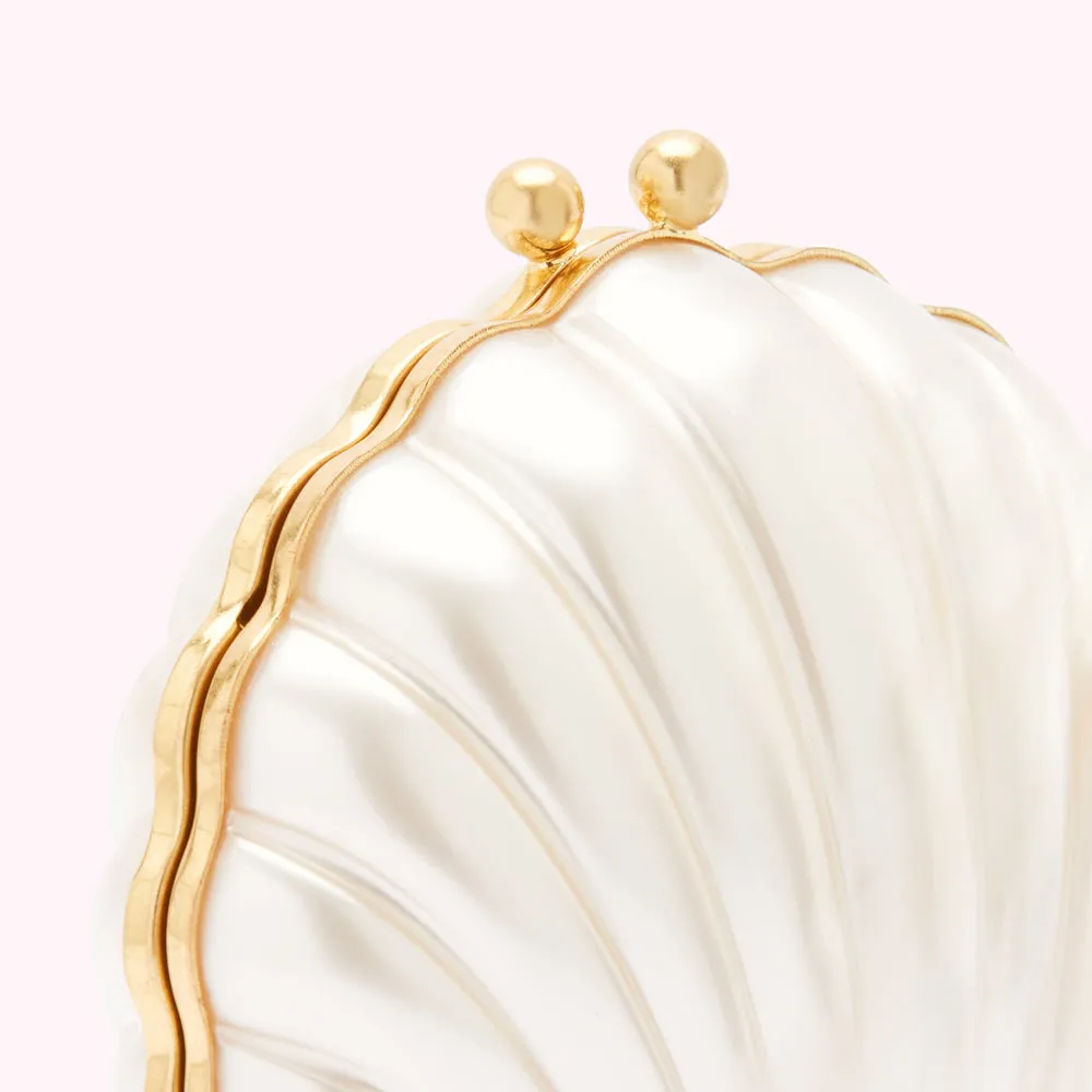 PEARL SHELL CLUTCH BAG