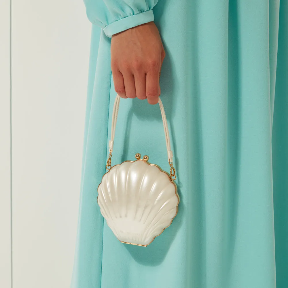 PEARL SHELL CLUTCH BAG