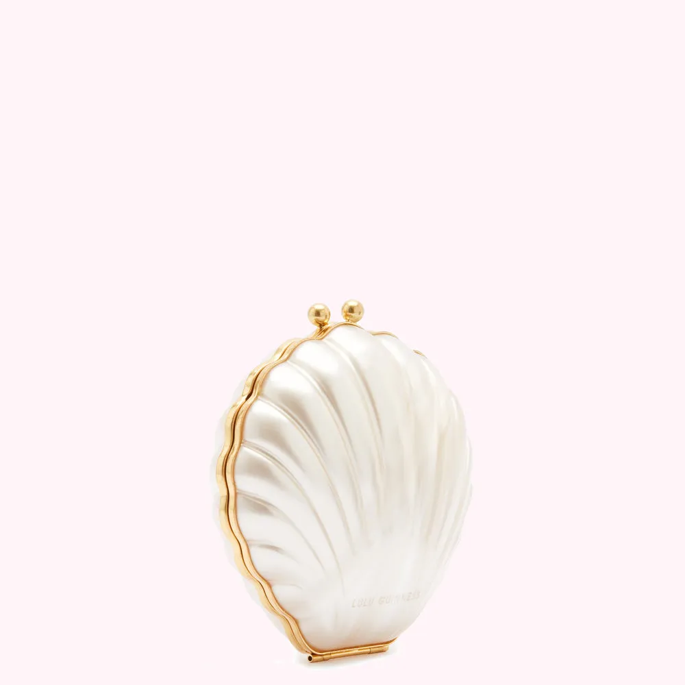 PEARL SHELL CLUTCH BAG