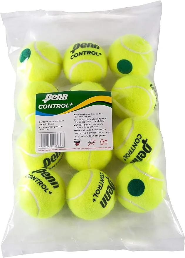 Penn Control Plus Green Dot - 12 Ball Poly Bag