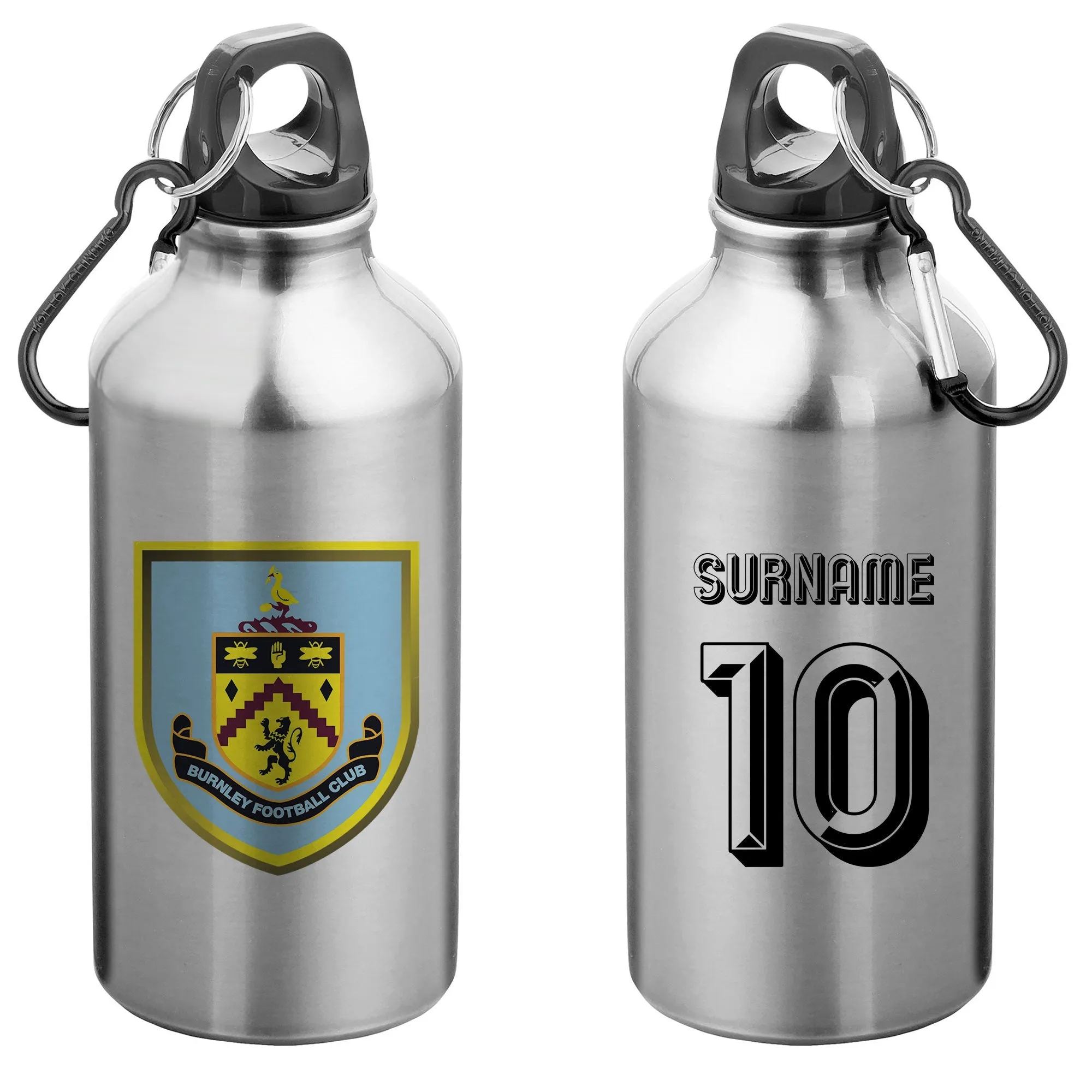 Personalised Burnley FC Retro Water Bottle