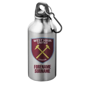 Personalised West Ham United FC Crest Water Bottle