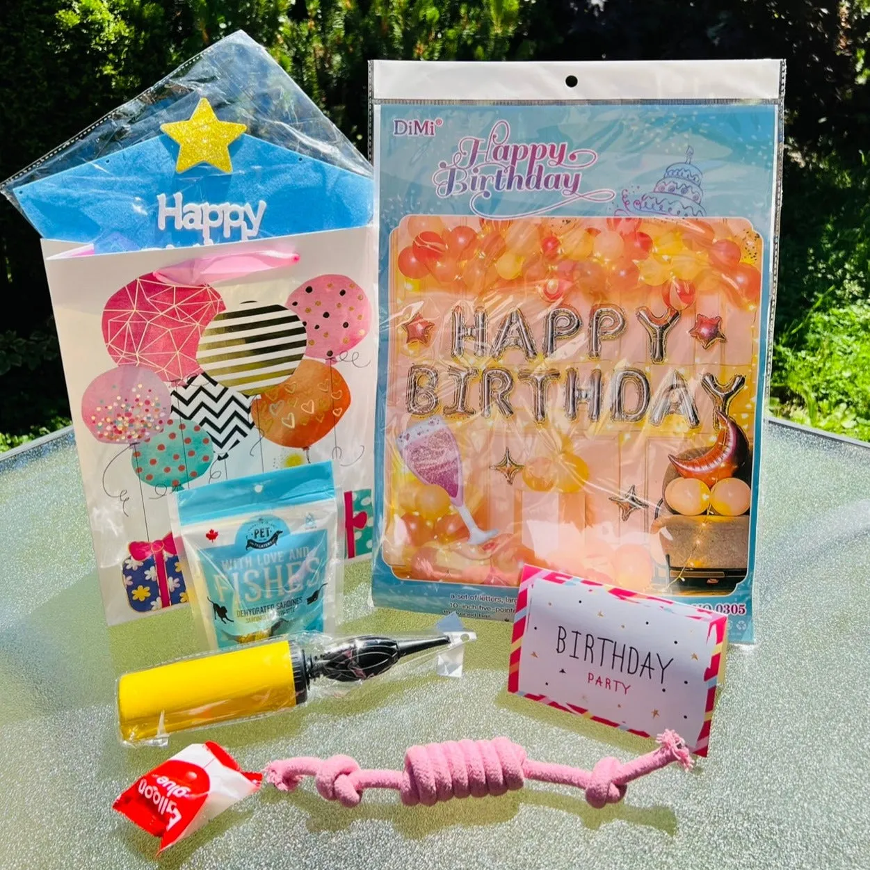 Pet Birthday Gift Package, Orange