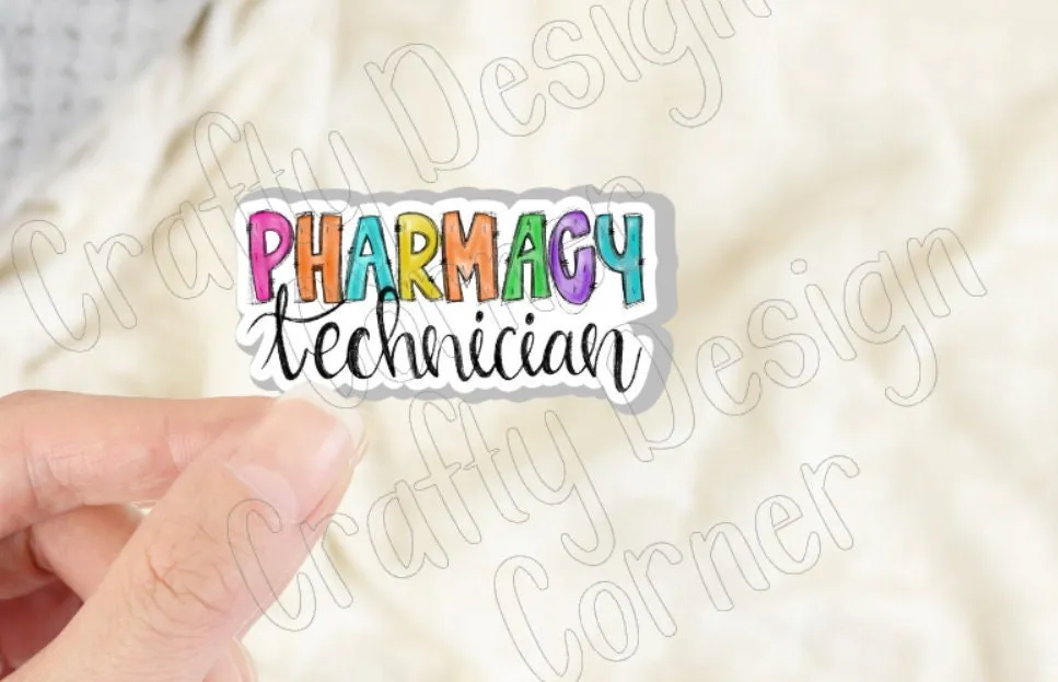 Pharmacy Technician Sticker, Medical STICKER , Cute Medical Design Sticker