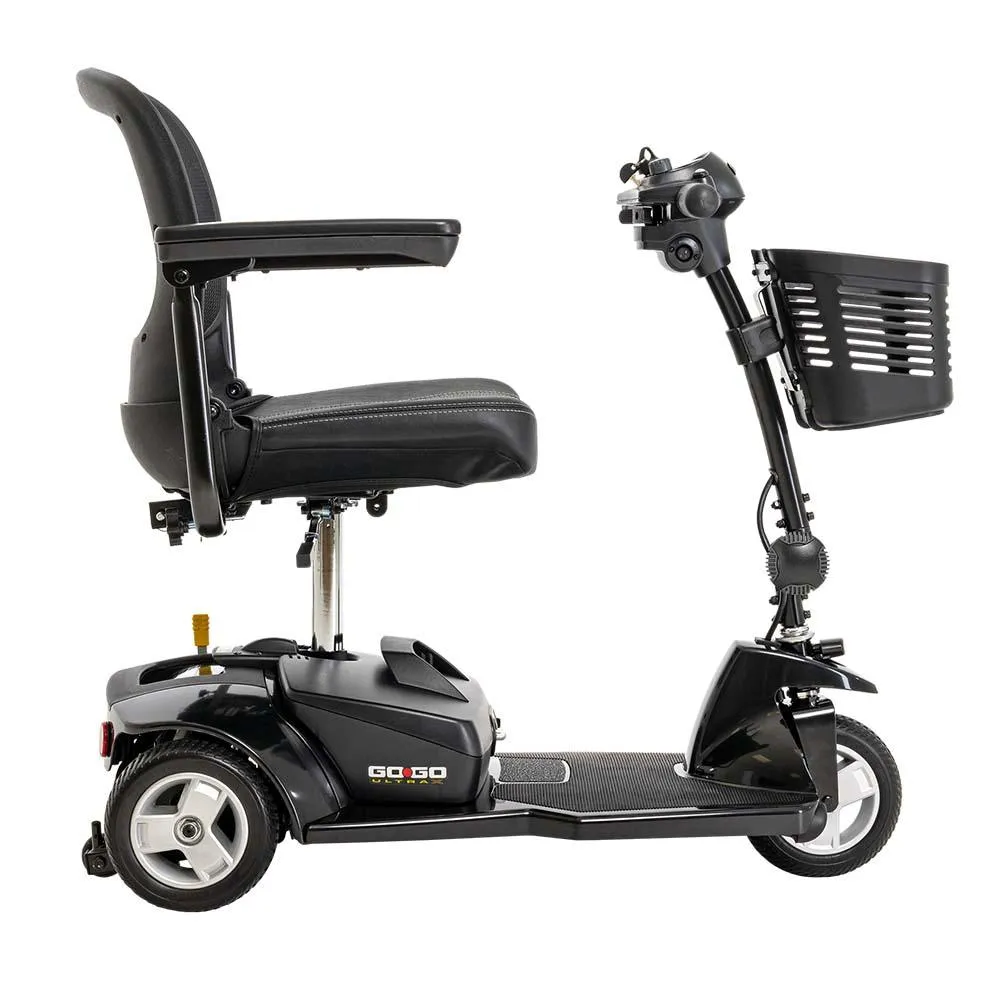 Pride Mobility Go-Go Ultra X 3-Wheel S39 Mobility Scooter, Black