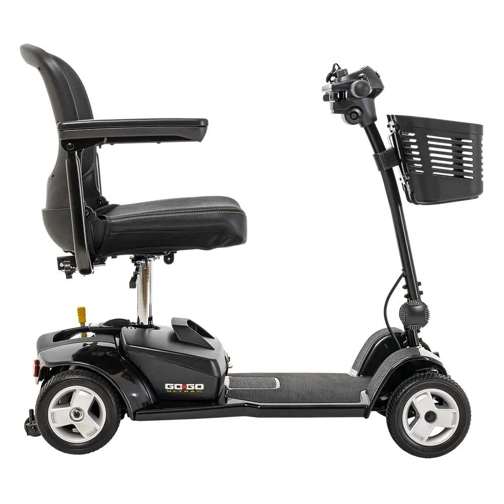 Pride Mobility Go-Go Ultra X 4-Wheel S49 Mobility Scooter, Black