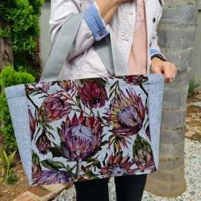 Protea Picnic - Recycled Felt Teacher Bag