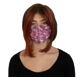 "Renegade" Pink Camo Fashion Silk Face Mask