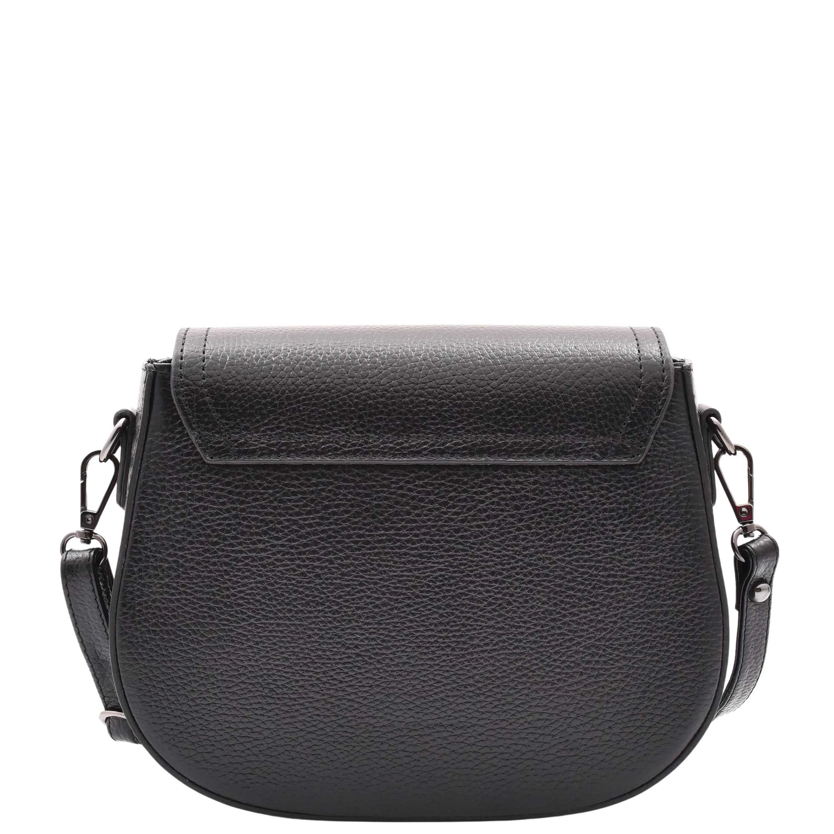 Real Leather Small Size Cross Body Bag for Women Zora Black