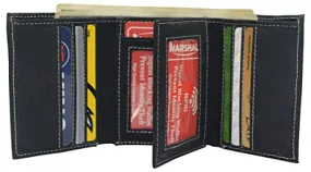 Real Vintage Leather Wallets for Men - RFID Blocking Classic Trifold Wallet with Card Slots