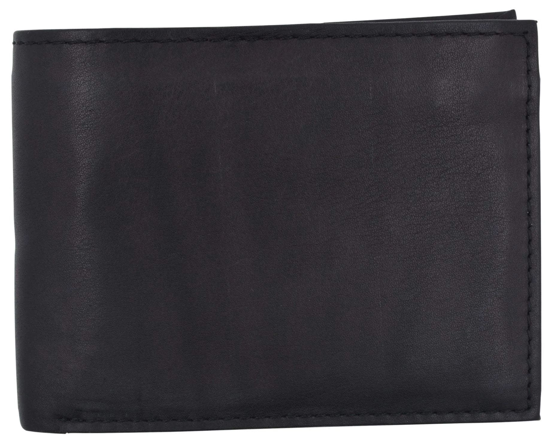 RFID Cow Napa Leather Bifold Wallet With Removable 2 ID Windows & Card Holder