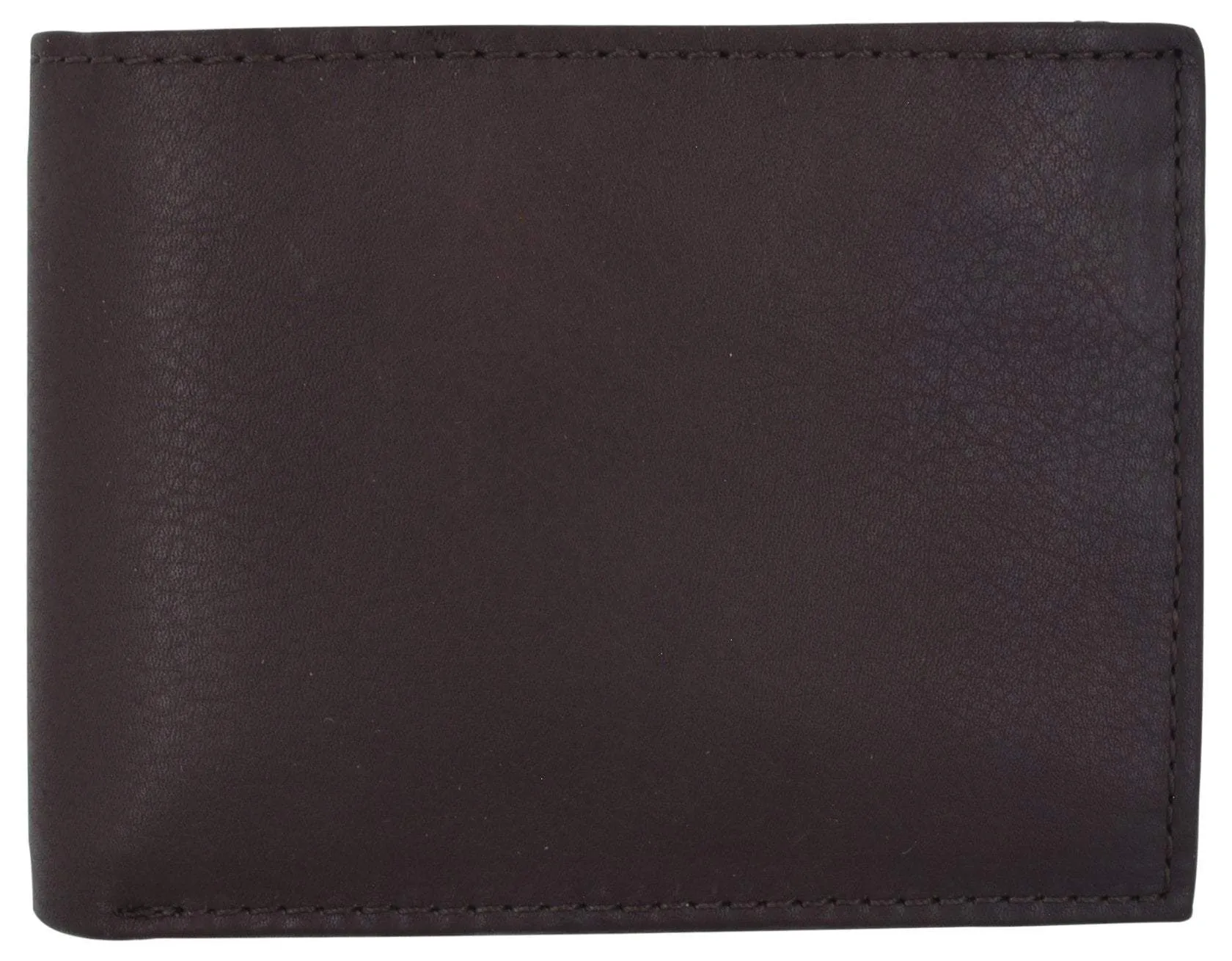 RFID Cow Napa Leather Bifold Wallet With Removable 2 ID Windows & Card Holder