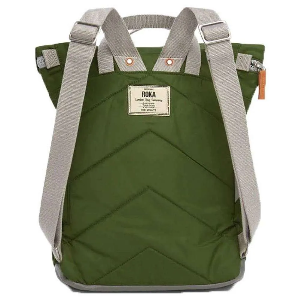 Roka Canfield B Medium Sustainable Nylon Backpack - Avocado Green