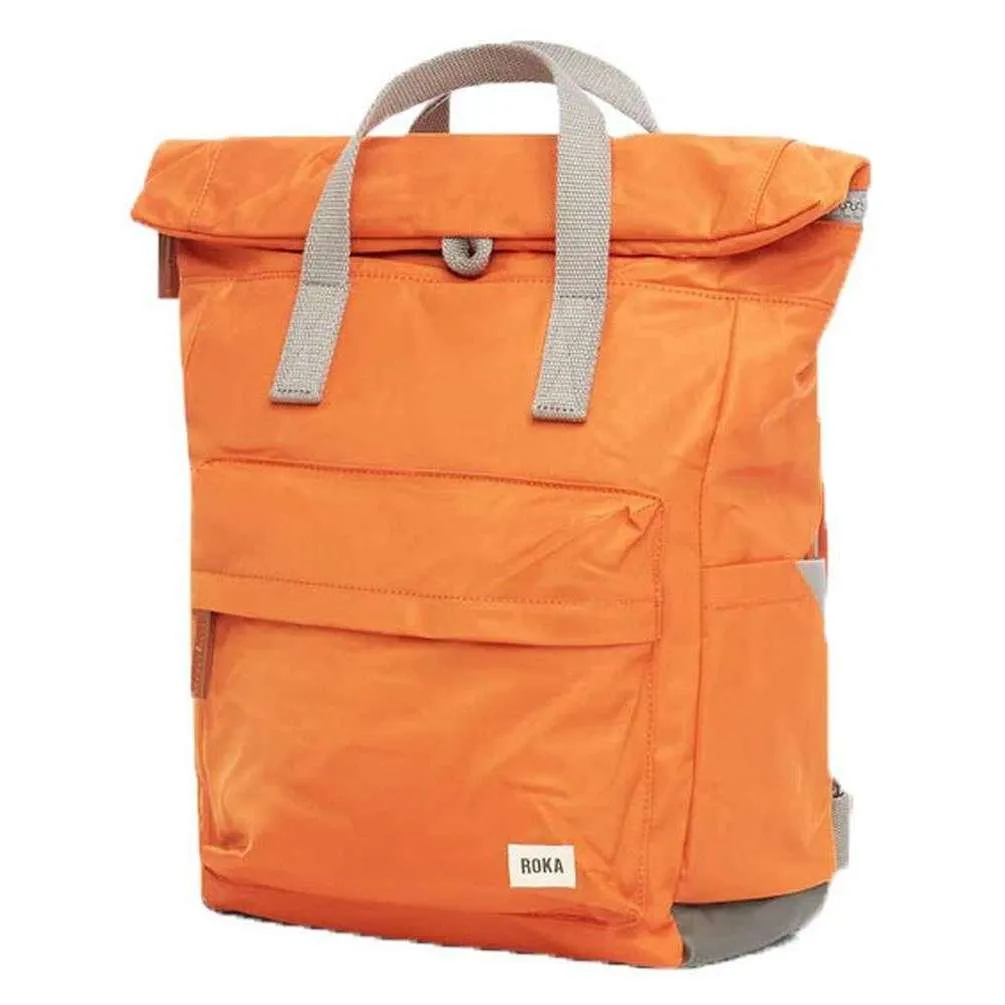 Roka Canfield B Medium Sustainable Nylon Backpack - Burnt Orange