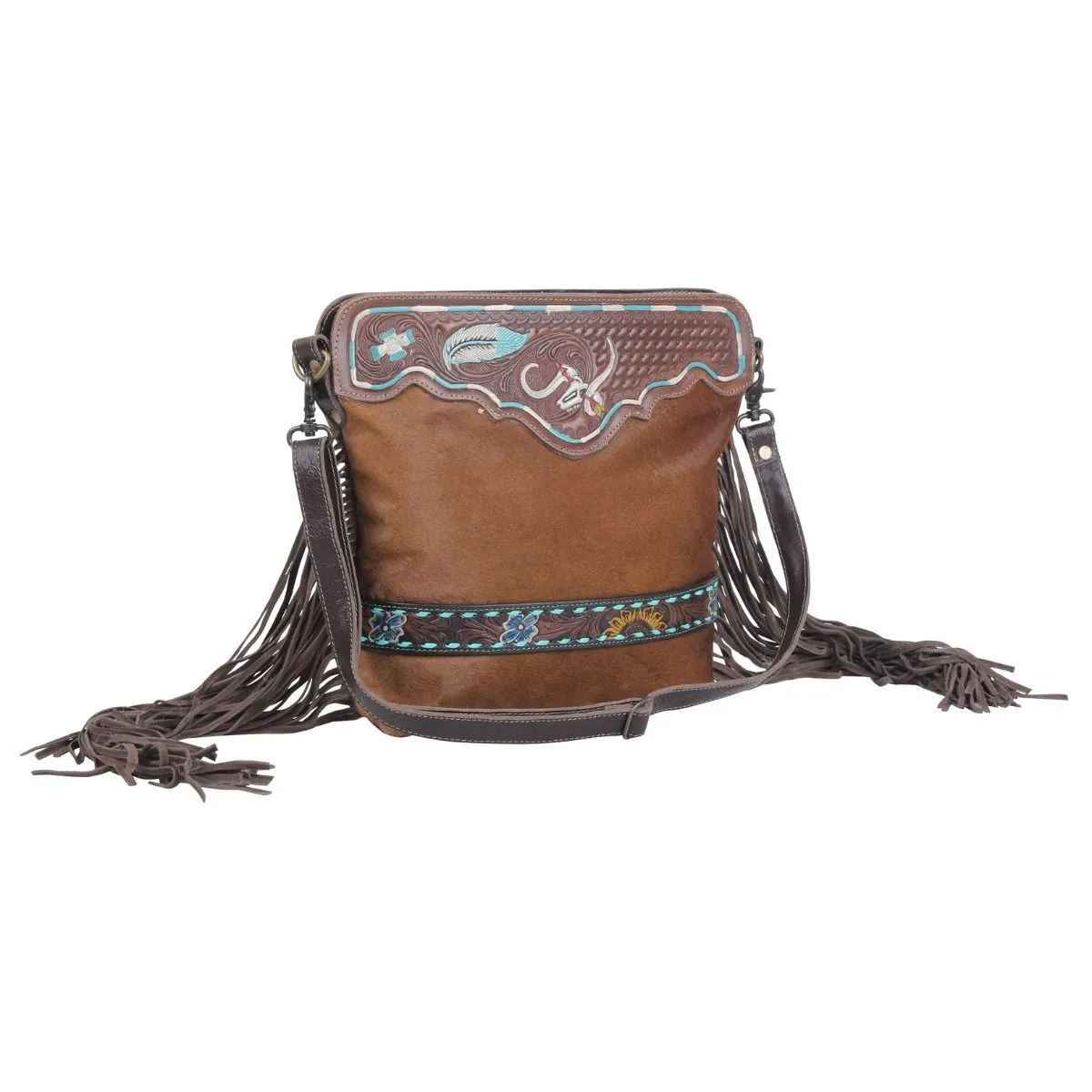 Russet statement Hand-Tooled Bag