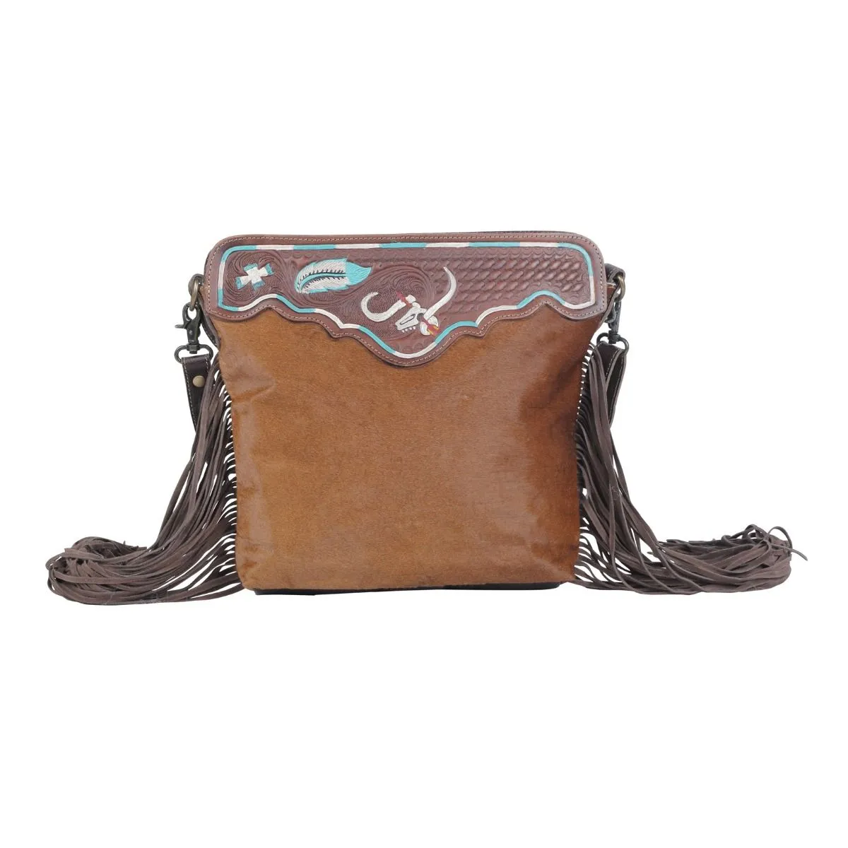 Russet statement Hand-Tooled Bag