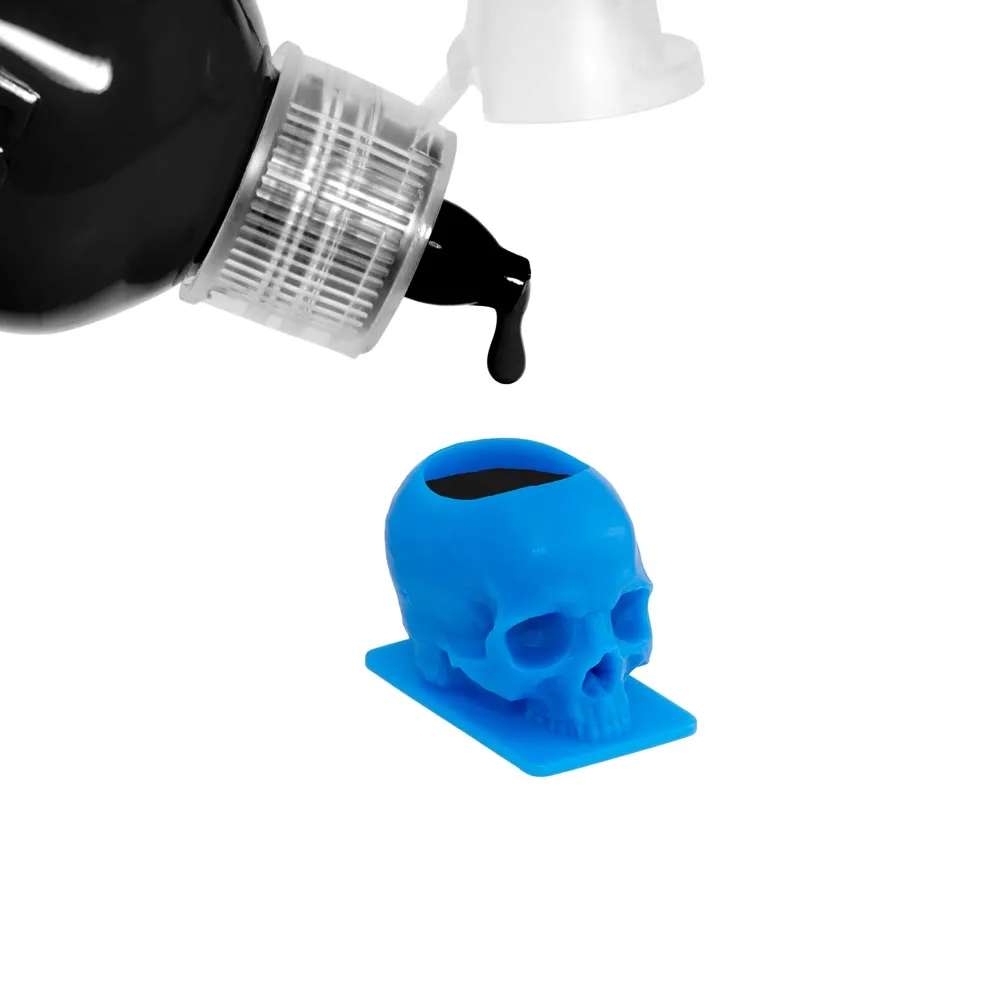 Saferly Skull Ink Caps — Size #16 (Large) — Bag of 200